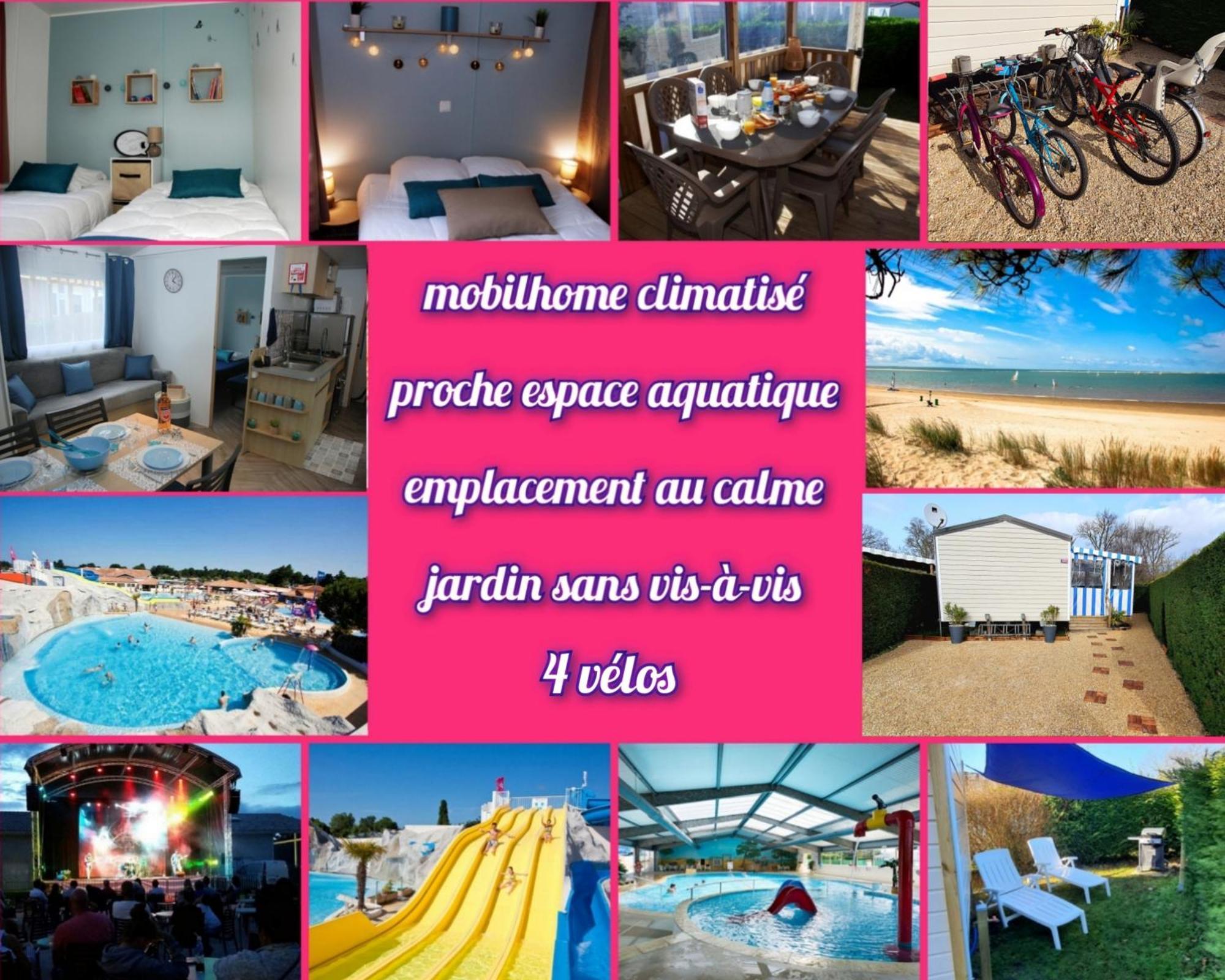 Mobilhome 2Ch Climatise-Terrasse Fermee-4 Velos-Camping 4 Etoiles Les Charmettes Ле-Мат Экстерьер фото