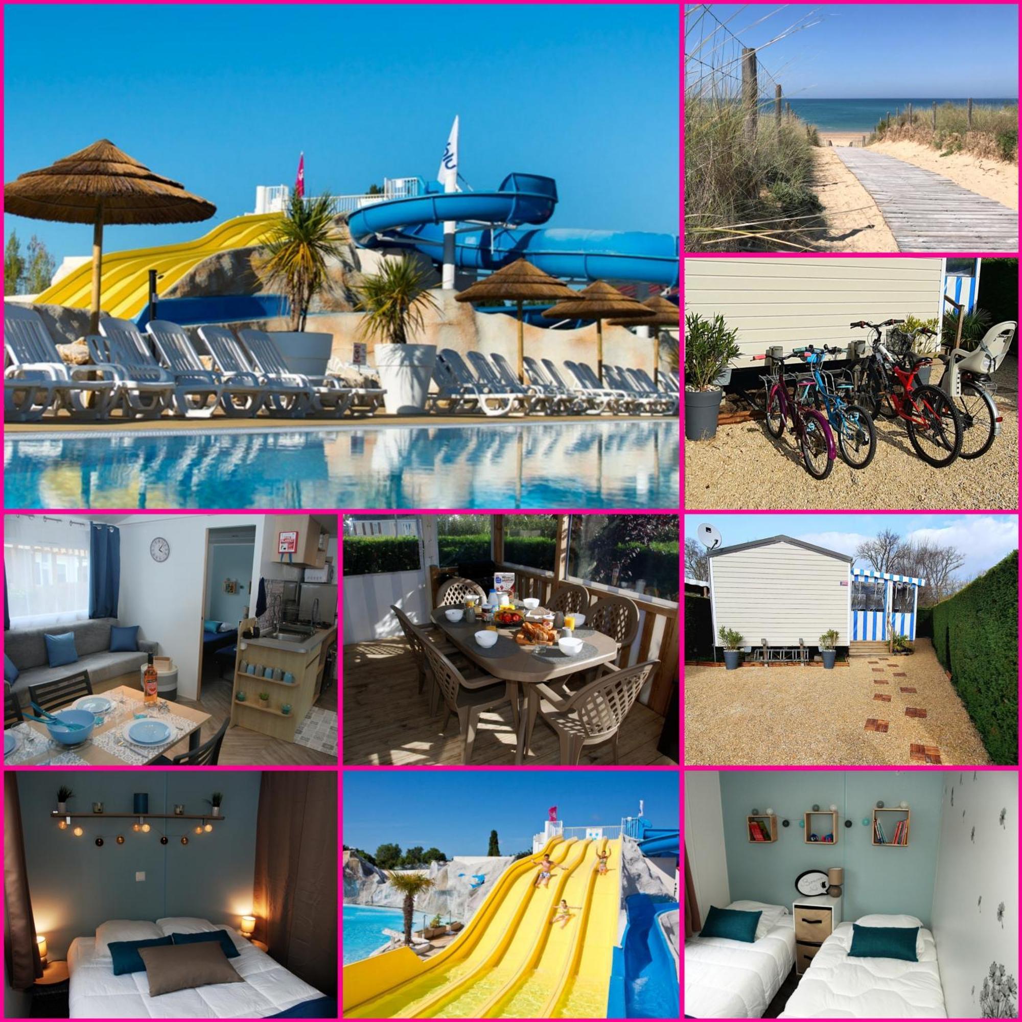 Mobilhome 2Ch Climatise-Terrasse Fermee-4 Velos-Camping 4 Etoiles Les Charmettes Ле-Мат Экстерьер фото